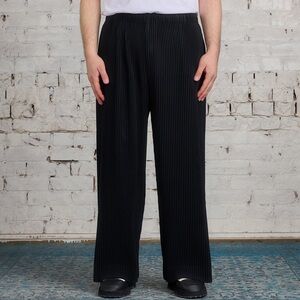 NWT Billy Aloha Black pleated drawstring Dress Pants XL